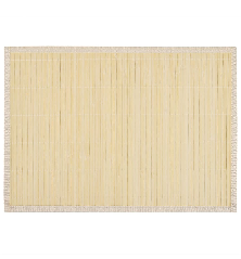 242107 6 Bamboo Placemats 30 x 45 cm Natural