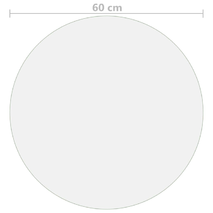 Stalo apsauga, permatoma, 60cm skersmens, 2mm, PVC