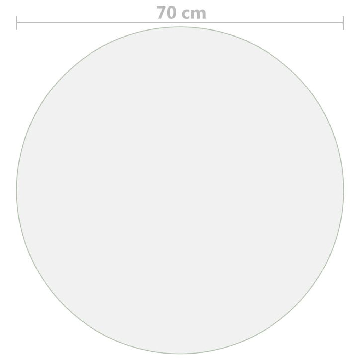 Stalo apsauga, permatoma, 70cm skersmens, 2mm, PVC