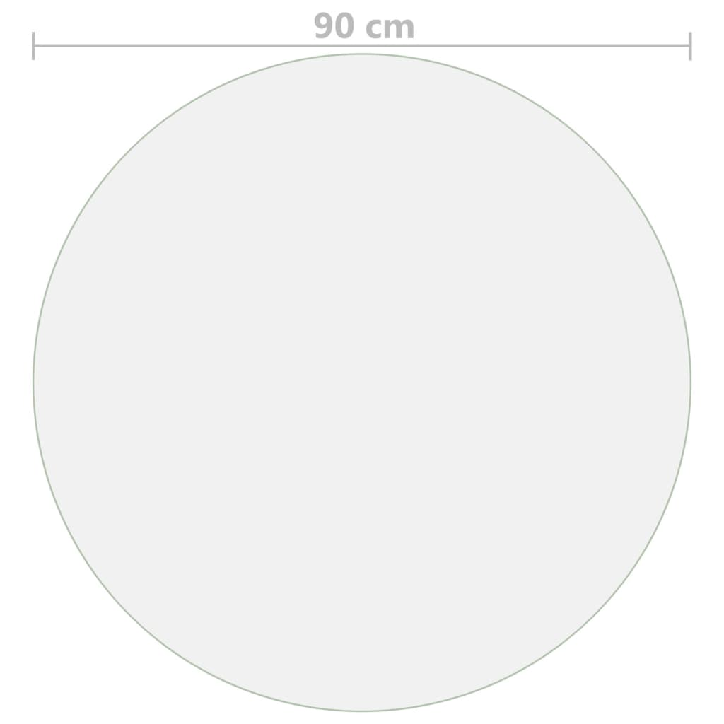 Stalo apsauga, permatoma, 90cm skersmens, 2mm, PVC