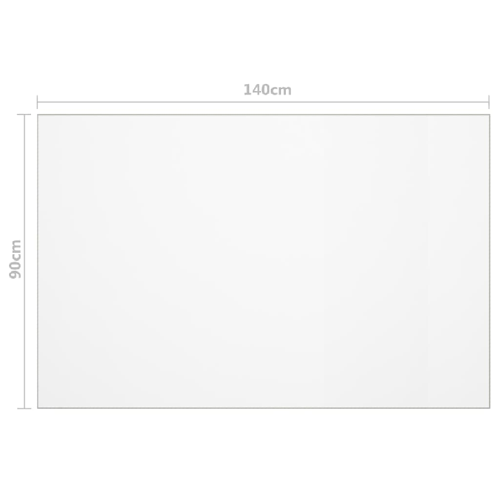 Stalo apsauga, permatoma, 140x90cm, 2mm, PVC