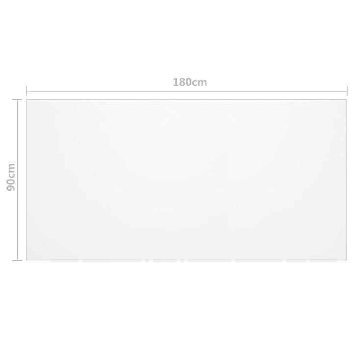 Stalo apsauga, permatoma, 180x90cm, 2mm, PVC