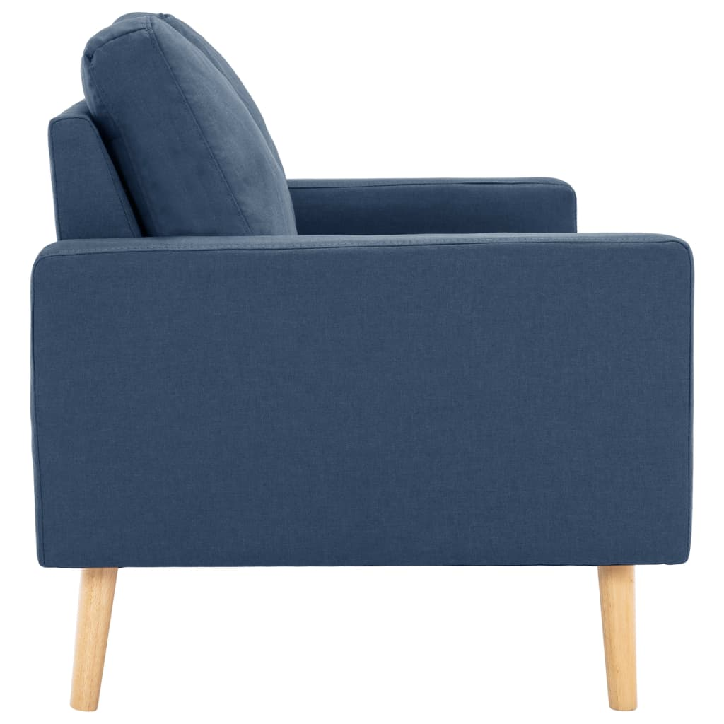 Dvivietė sofa, mėlynos spalvos, audinys