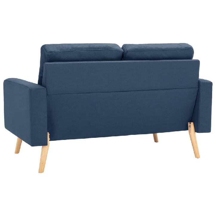 Dvivietė sofa, mėlynos spalvos, audinys