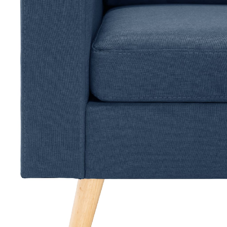 Dvivietė sofa, mėlynos spalvos, audinys