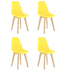 Valgomojo komplektas, 5 dalių, geltonos spalvos (287239+289117)