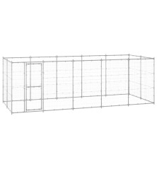 Lauko voljeras šunims, galvanizuotas plienas, 12,1m²