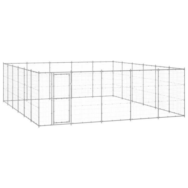 Lauko voljeras šunims, galvanizuotas plienas, 36,3m²