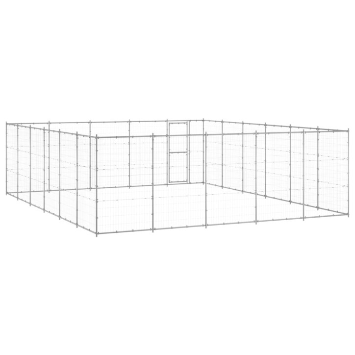 Lauko voljeras šunims, galvanizuotas plienas, 36,3m²