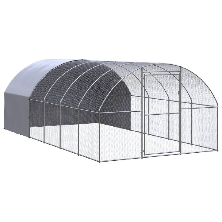 Lauko narvas viščiukams, 3x6x2m, galvanizuotas plienas