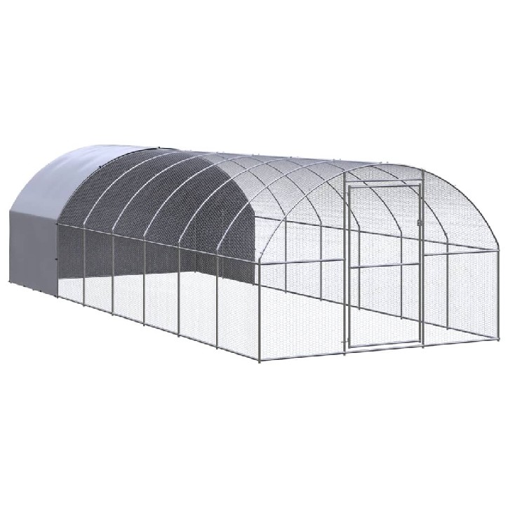 Lauko narvas viščiukams, 3x8x2m, galvanizuotas plienas