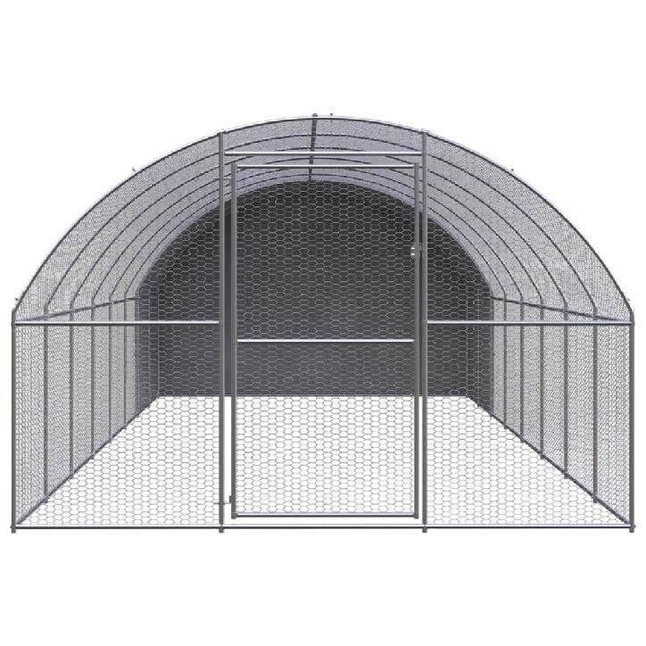 Lauko narvas viščiukams, 3x8x2m, galvanizuotas plienas