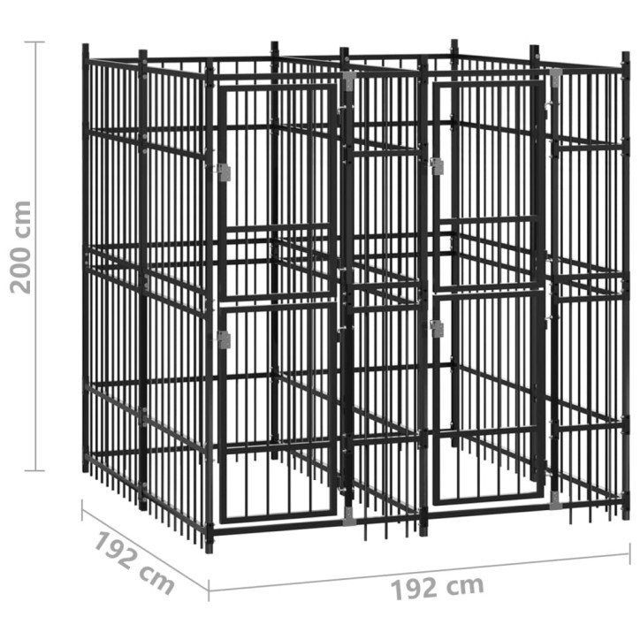 Lauko voljeras šunims, plienas, 3,69m²