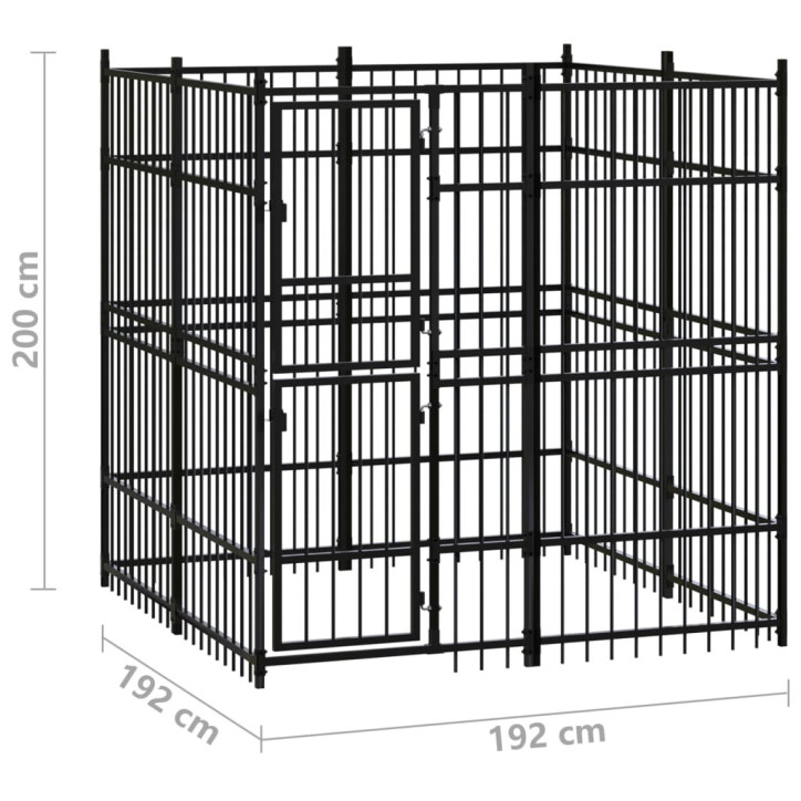 Lauko voljeras šunims, plienas, 3,69m²