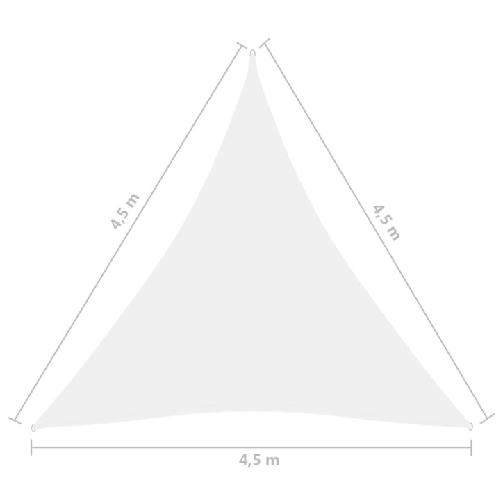 Uždanga nuo saulės, balta, 4,5x4,5x4,5m, oksfordo audinys