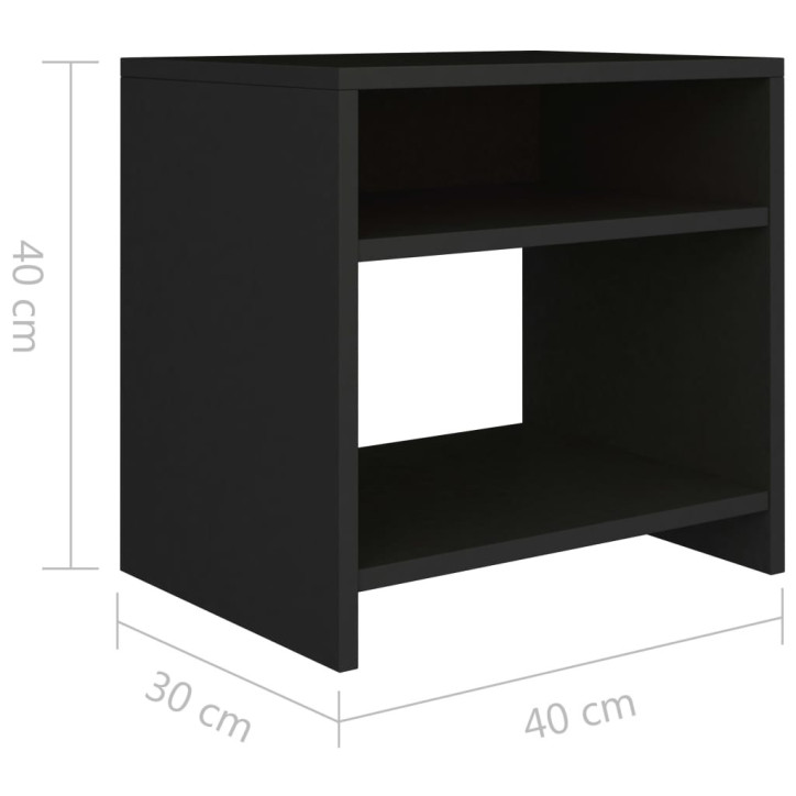 Nakt. spint., 2vnt., juod. sp., 40x30x40cm, med. drož. pl.