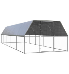 Lauko narvas viščiukams, 3x10x2m, galvanizuotas plienas