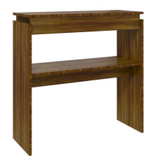 Konsolinis staliukas, rudas ąžuolo, 80x30x80cm, mediena