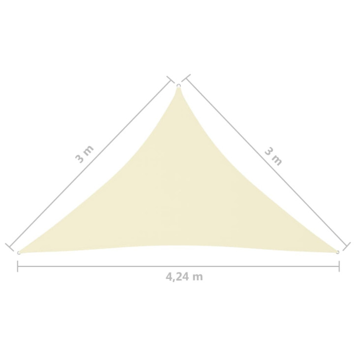 Uždanga nuo saulės, kreminė, 3x3x4,24m, oksfordo audinys