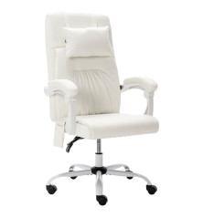 Masažinė biuro kėdė, baltos...