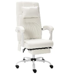 Masažinė biuro kėdė, baltos...