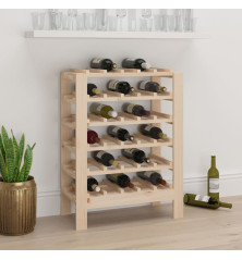 Vyno butelių stovas, 61,5x30x82cm, pušies medienos masyvas