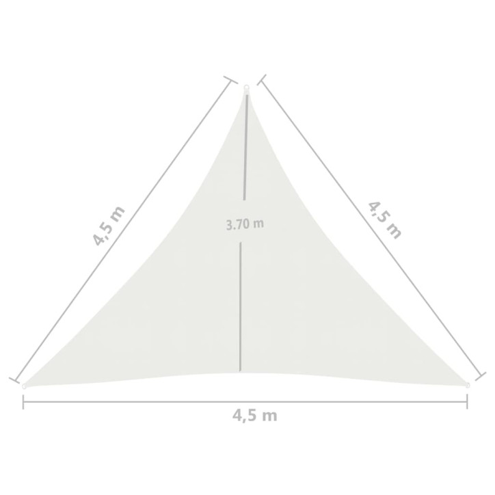 Uždanga nuo saulės, balta, 4,5x4,5x4,5m, HDPE, 160g/m²