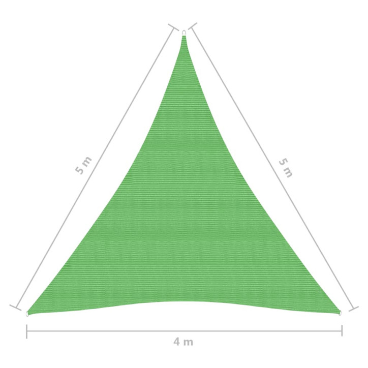 Uždanga nuo saulės, šviesiai žalia, 4x5x5m, HDPE, 160g/m²