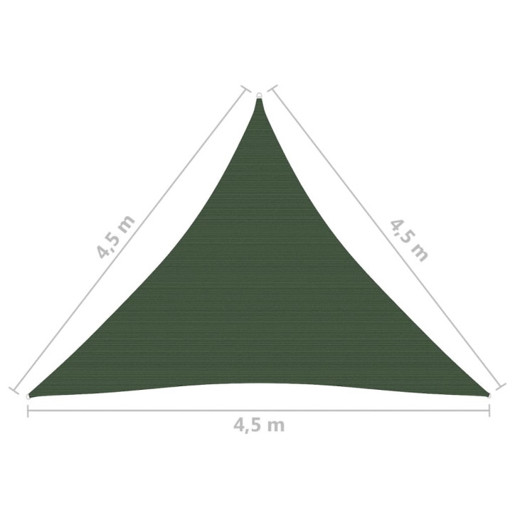 Uždanga nuo saulės, tamsiai žalia, 4,5x4,5x4,5m, HDPE, 160g/m²