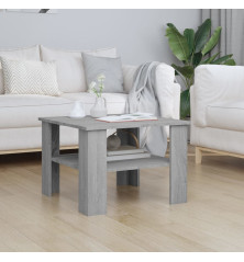 Kavos staliukas, pilkas ąžuolo, 60x60x42cm, apdirbta mediena