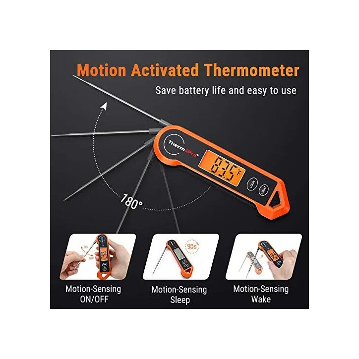 ThermoPro TP19H skaitmeninis momentinis maisto termometras, atsparus vandeniui