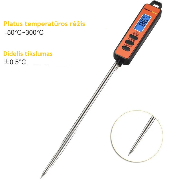 ThermoPro TP01A skaitmeninis momentinis maisto termometras
