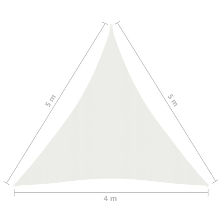 Uždanga nuo saulės, baltos spalvos, 4x5x5m, HDPE, 160g/m²