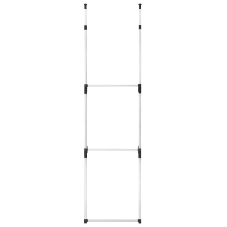 Teleskopinė drabužių spintos sistema su strypais, aliuminis