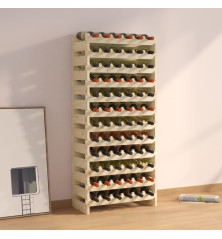 Vyno butelių stovas, 65x29x134cm, pušies medienos masyvas