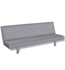 Sofa-lova, šviesiai pilka, poliesteris