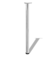 242143 4 Height Adjustable Table Legs Chrome 870 mm