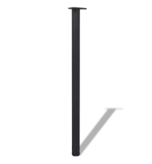 242150 4 Height Adjustable Table Legs Black 1100 mm