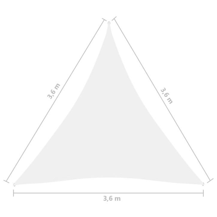 Tentas nuo saulės, baltas, oksfordo audinys, 3,6x3,6x3,6m