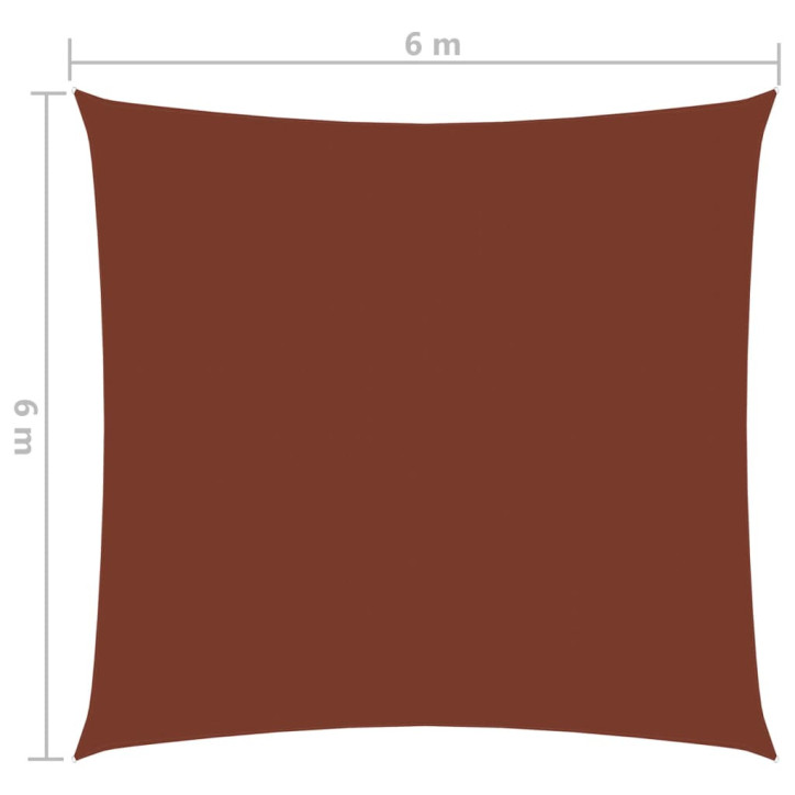 Uždanga nuo saulės, terakota, 6x6m, oksfordo audinys