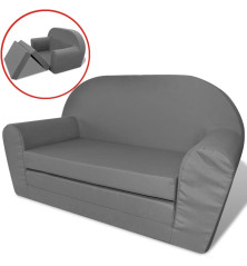 vaikiška ištiesiama sofa, pilka