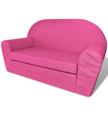vaikiška ištiesiama sofa, rožinė