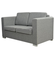 Dvivietė sofa, audinys, šviesiai pilka