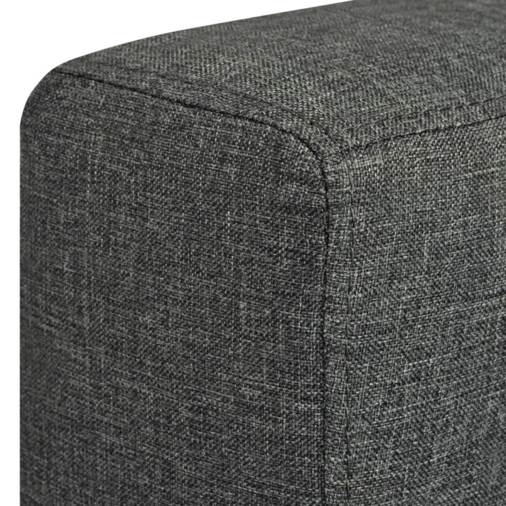 Dvivietė sofa, audinys, tamsiai pilka