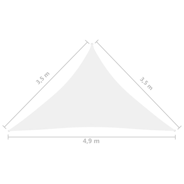 Uždanga nuo saulės, balta, 3,5x3,5x4,9m, oksfordo audinys