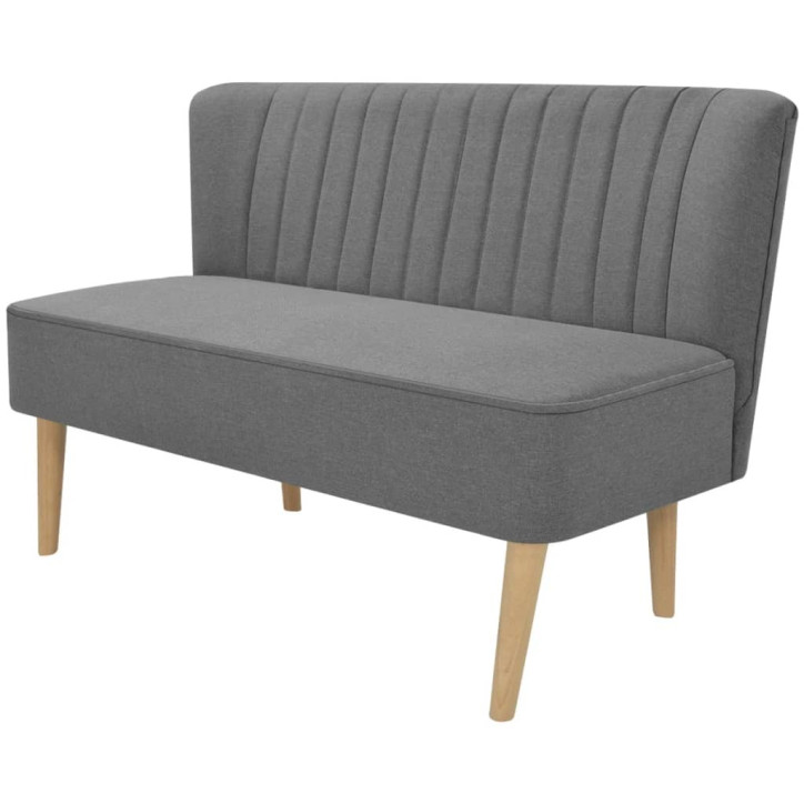 Sofa, audinys, 117x55,5x77cm, šviesiai pilka