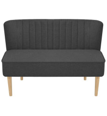 Sofa, tamsiai pilka, audinys, 117x55,5x77cm