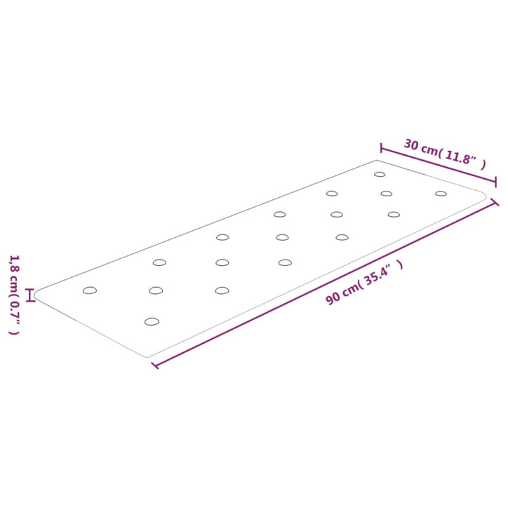 Sienų plokštės, 12vnt., kreminės, 90x30cm, dirbtinė oda, 3,24m²