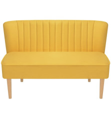 Sofa, audinys, 117x55,5x77cm, geltona