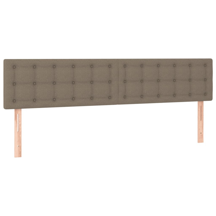 Galvūgalis su LED, taupe spalvos, 180x5x78/88cm, audinys